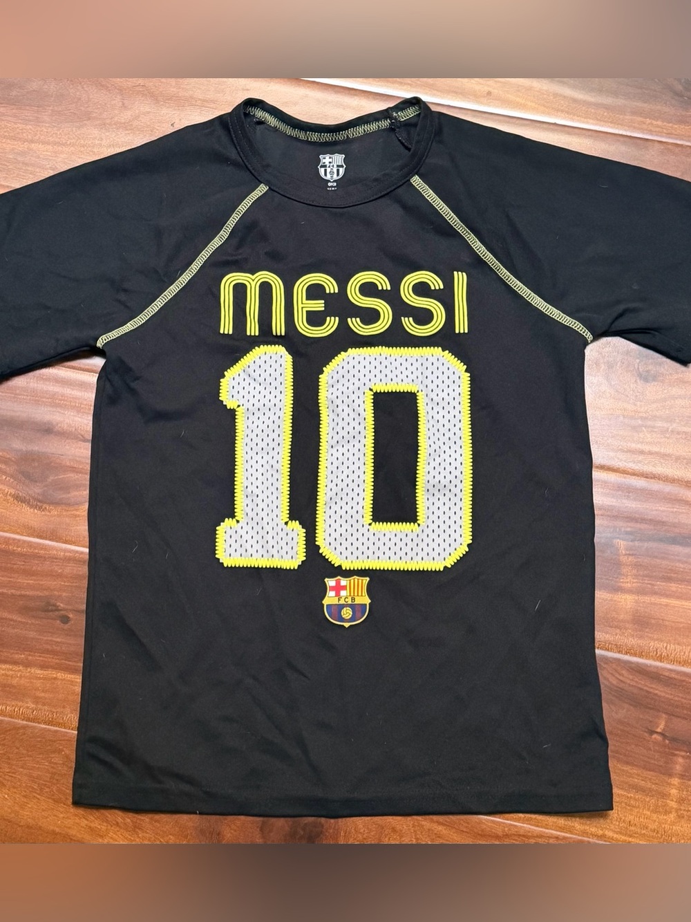 FCB Barcelona Black 'Messi 10' S/S Active Shirt